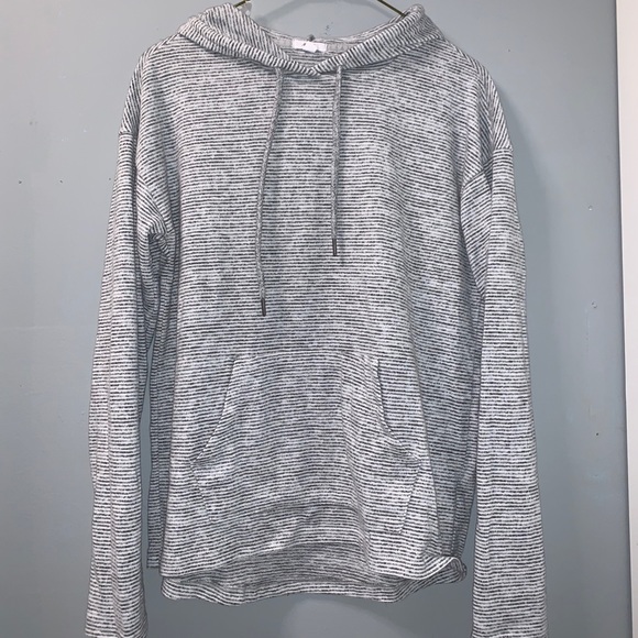 Ardene Grey and White Hooded Shirt - Picture 1 of 1